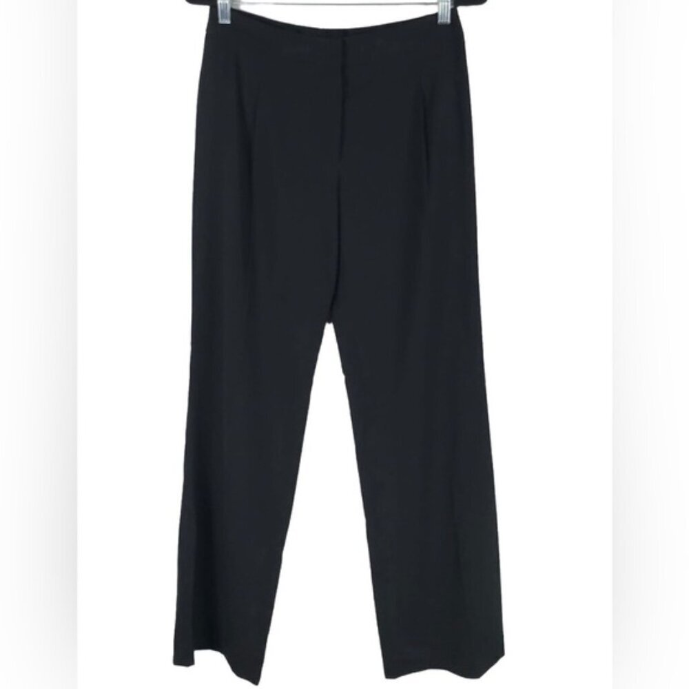 ESCADA SLOVENIA🇸🇮MADE VIRGIN WOOL Straight Black Dress Pants Size 42 L